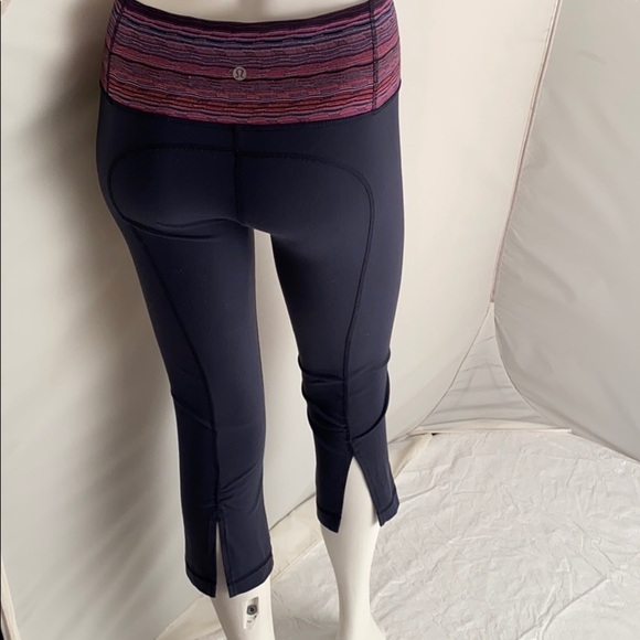 Lululemon Gather and Crow navy multicolor crop legging 4 - Picture 3 of 9